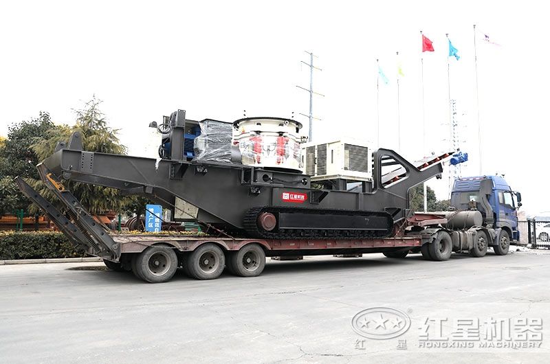 圓錐破履帶移動破碎站，整形效果好，產量高 style=width:720px; 