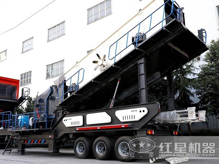 車載廢舊混凝于處理機--車載移動反擊破，二段破碎環(huán)保