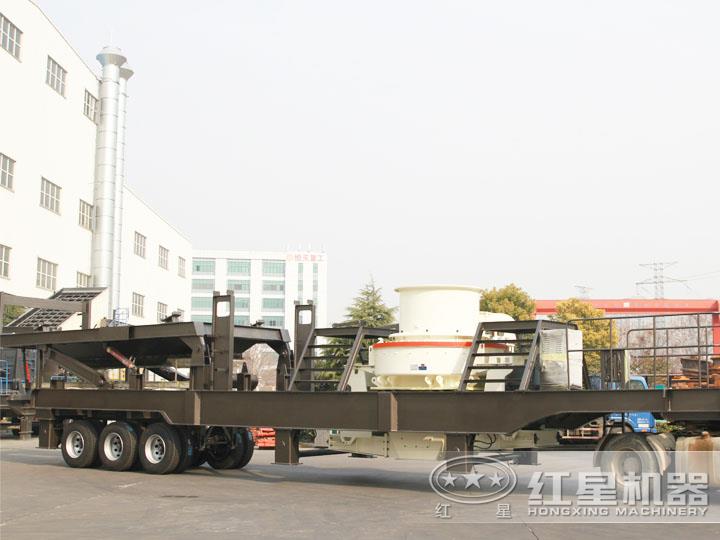 移動柴油打砂機，可一鍵智能操作，液壓控制