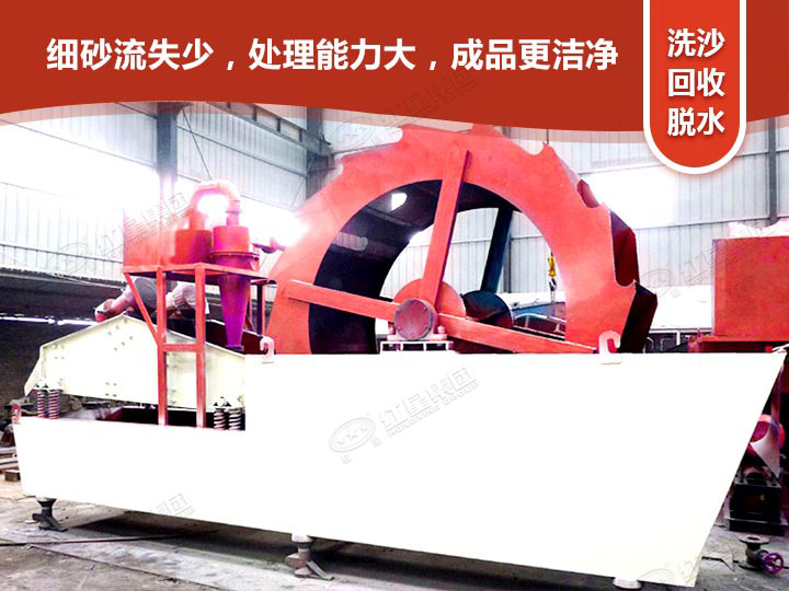 輪式洗砂回收一體機(jī)洗沙，更干凈