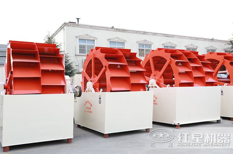 山沙洗砂機圖片，雙輪、三輪