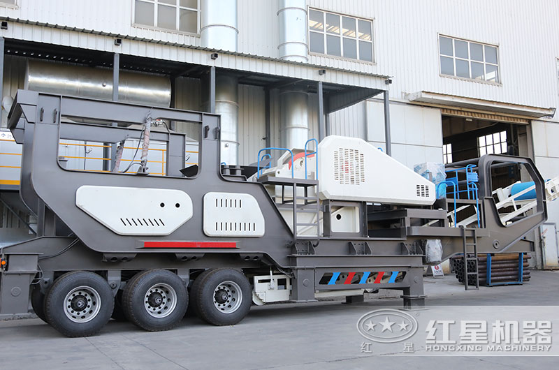 移動顎式石子破碎機(jī)圖片、進(jìn)料粒度大